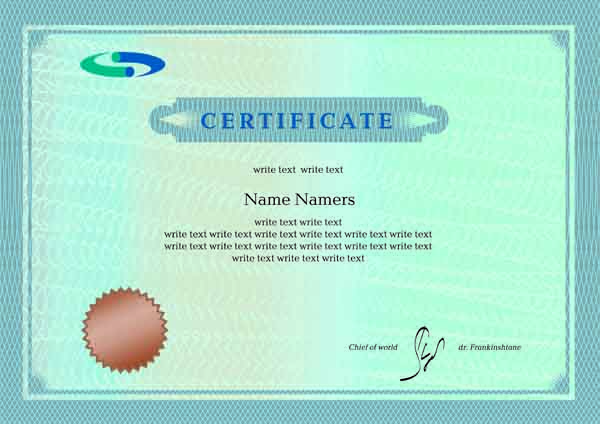 free vector Certificate template vector